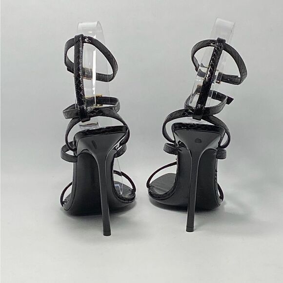 Saint Laurent Nuit Sandals In Lacquered Ayers size 37 - Picture 8 of 13